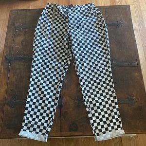 Never worn, new with tags, checkered pants.